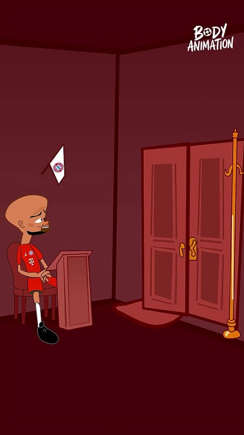 就這么短？外網(wǎng)動(dòng)畫(huà)惡搞：杰克遜去慕尼黑在孔帕尼面前轉(zhuǎn)了一圈！